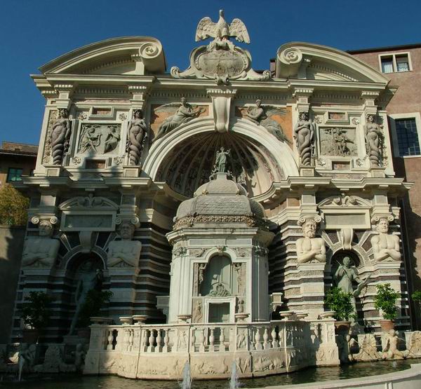 The Water Organs Fountain. Gardens of Villa d'Este. Tivoli